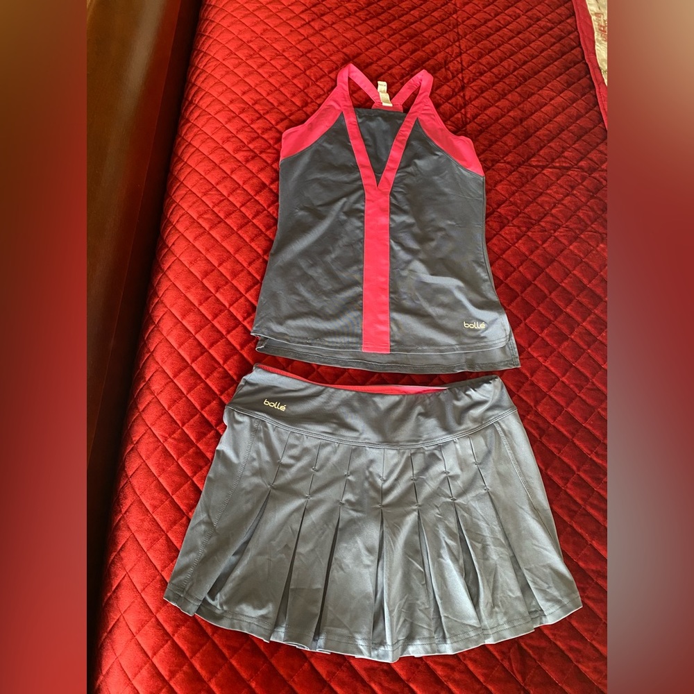 Bolle Grey & Pink Tennis Outfit
